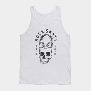 Rock skate skull Tank Top